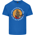 Equestrian I Only Need Horses and Coffee Kids T-Shirt Childrens Royal Blue