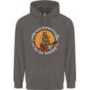 Equestrian I Only Need Horses and Coffee Mens 80% Cotton Hoodie Charcoal