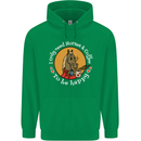 Equestrian I Only Need Horses and Coffee Mens 80% Cotton Hoodie Irish Green
