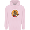 Equestrian I Only Need Horses and Coffee Mens 80% Cotton Hoodie Light Pink