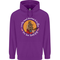 Equestrian I Only Need Horses and Coffee Mens 80% Cotton Hoodie Purple