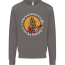 Equestrian I Only Need Horses and Coffee Mens Sweatshirt Jumper Charcoal