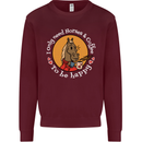 Equestrian I Only Need Horses and Coffee Mens Sweatshirt Jumper Maroon