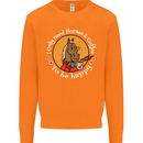 Equestrian I Only Need Horses and Coffee Mens Sweatshirt Jumper Orange