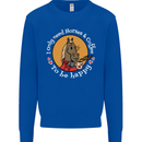 Equestrian I Only Need Horses and Coffee Mens Sweatshirt Jumper Royal Blue