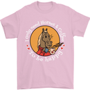 Equestrian I Only Need Horses and Coffee Mens T-Shirt 100% Cotton Light Pink