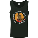 Equestrian I Only Need Horses and Coffee Mens Vest Tank Top Black