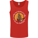 Equestrian I Only Need Horses and Coffee Mens Vest Tank Top Red