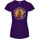 Equestrian I Only Need Horses and Coffee Womens Petite Cut T-Shirt Purple