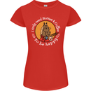 Equestrian I Only Need Horses and Coffee Womens Petite Cut T-Shirt Red