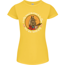 Equestrian I Only Need Horses and Coffee Womens Petite Cut T-Shirt Yellow