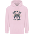 Escape Reality and Play Games Childrens Kids Hoodie Light Pink