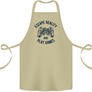Escape Reality and Play Games Cotton Apron 100% Organic Khaki