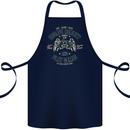 Escape Reality and Play Games Cotton Apron 100% Organic Navy Blue