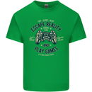Escape Reality and Play Games Kids T-Shirt Childrens Irish Green