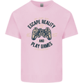 Escape Reality and Play Games Kids T-Shirt Childrens Light Pink