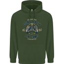 Escape Reality and Play Games Mens 80% Cotton Hoodie Forest Green
