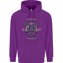 Escape Reality and Play Games Mens 80% Cotton Hoodie Purple