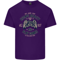 Escape Reality and Play Games Mens Cotton T-Shirt Tee Top Purple