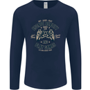 Escape Reality and Play Games Mens Long Sleeve T-Shirt Navy Blue