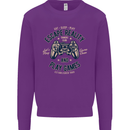 Escape Reality and Play Games Mens Sweatshirt Jumper Purple
