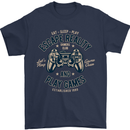 Escape Reality and Play Games Mens T-Shirt Cotton Gildan Navy Blue