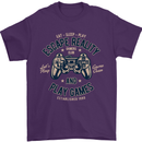 Escape Reality and Play Games Mens T-Shirt Cotton Gildan Purple
