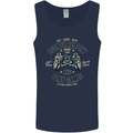 Escape Reality and Play Games Mens Vest Tank Top Navy Blue