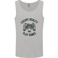 Escape Reality and Play Games Mens Vest Tank Top Sports Grey