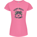Escape Reality and Play Games Womens Petite Cut T-Shirt Azalea
