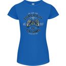 Escape Reality and Play Games Womens Petite Cut T-Shirt Royal Blue
