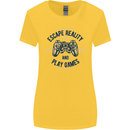 Escape Reality and Play Games Womens Wider Cut T-Shirt Yellow
