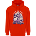 Escape the Abyss Scuba Diving Childrens Kids Hoodie Bright Red