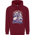 Escape the Abyss Scuba Diving Childrens Kids Hoodie Maroon