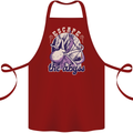 Escape the Abyss Scuba Diving Cotton Apron 100% Organic Maroon