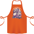 Escape the Abyss Scuba Diving Cotton Apron 100% Organic Orange