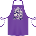 Escape the Abyss Scuba Diving Cotton Apron 100% Organic Purple