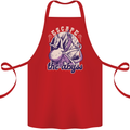 Escape the Abyss Scuba Diving Cotton Apron 100% Organic Red