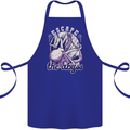 Escape the Abyss Scuba Diving Cotton Apron 100% Organic Royal Blue