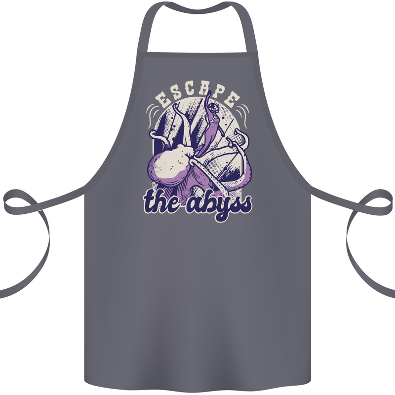 Escape the Abyss Scuba Diving Cotton Apron 100% Organic Steel