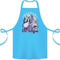 Escape the Abyss Scuba Diving Cotton Apron 100% Organic Turquoise