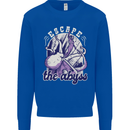 Escape the Abyss Scuba Diving Kids Sweatshirt Jumper Royal Blue