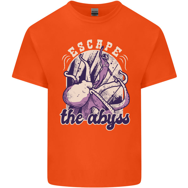 Escape the Abyss Scuba Diving Kids T-Shirt Childrens Orange