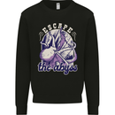 Escape the Abyss Scuba Diving Mens Sweatshirt Jumper Black