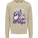 Escape the Abyss Scuba Diving Mens Sweatshirt Jumper Sand