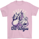 Escape the Abyss Scuba Diving Mens T-Shirt Cotton Gildan Light Pink