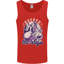 Escape the Abyss Scuba Diving Mens Vest Tank Top Red