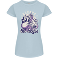 Escape the Abyss Scuba Diving Womens Petite Cut T-Shirt Light Blue