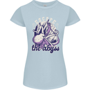 Escape the Abyss Scuba Diving Womens Petite Cut T-Shirt Light Blue