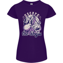 Escape the Abyss Scuba Diving Womens Petite Cut T-Shirt Purple